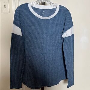 SO Cozy Blue Top
